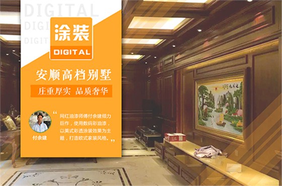 網(wǎng)紅油漆師傅の油漆裝修案例--數(shù)碼彩漆