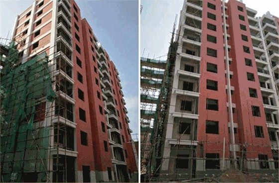 數碼彩斬獲云南個舊大屯3.7萬平保障性住房外墻工程