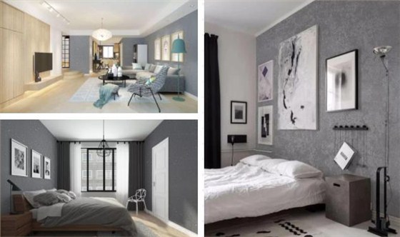 高溫天氣，用冷色調(diào)墻面降溫?zé)┰甑那榫w