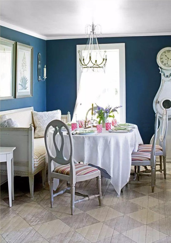 藍(lán)色墻漆帶來不一樣的視覺感受~