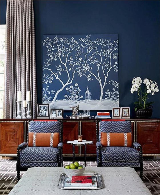 藍(lán)色墻漆帶來不一樣的視覺感受~