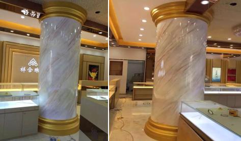 數(shù)碼彩仿大理石尊貴涂裝效果，邂逅珠寶店