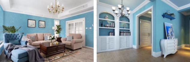 高溫天氣，用冷色調(diào)墻面降溫?zé)┰甑那榫w