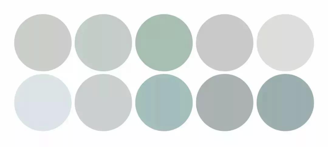 秋天墻面高端色系，莫蘭迪色系