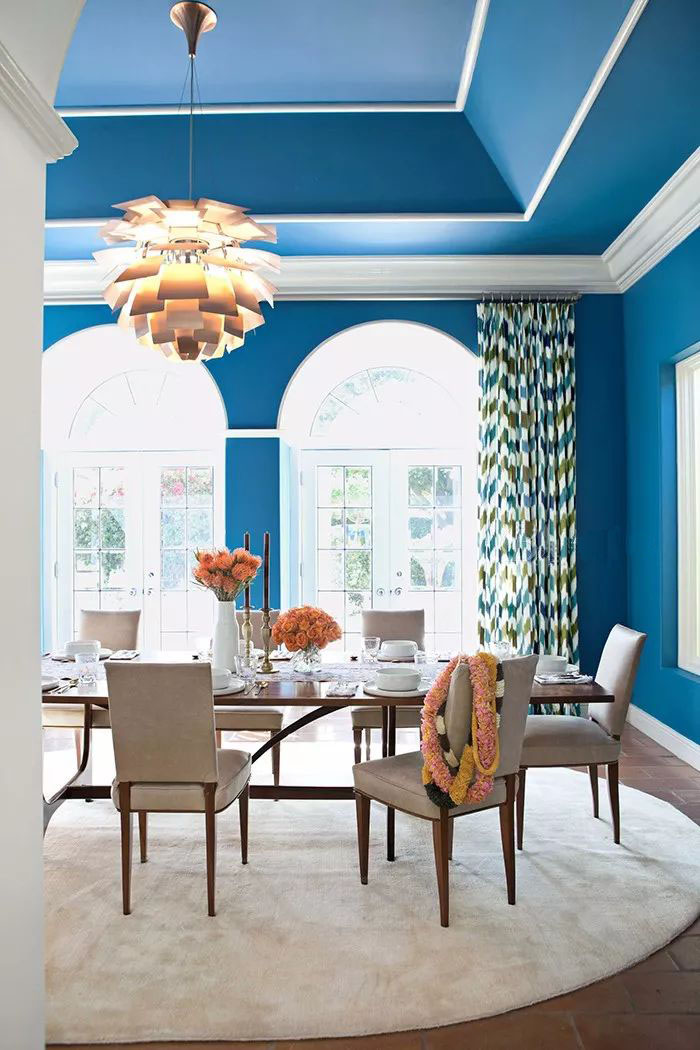 藍(lán)色墻漆帶來(lái)不一樣的視覺(jué)感受~